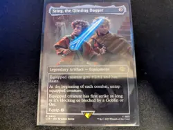 MTG Magic the Gathering Sting, the Glinting Dagger Borderless LTR! - Image 1