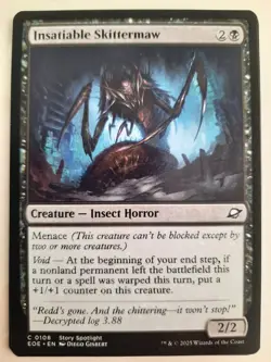 Insatiable Skittermaw #0108 Edge of Eternities MTG Magic NM X 4 copies - Image 2