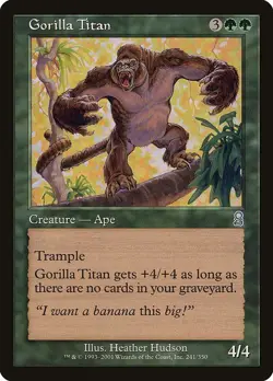 MTG Odyssey --- GORILLA TITAN --- Uncommon! NM! Magic the Gathering! - Image 1