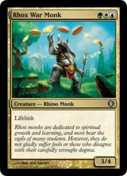 Rhox War Monk - Shards of Alara #188/249 MTG Magic The Gathering - Image 1