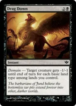 Drag Down - Foil - Conflux #42/145 MTG Magic The Gathering - Image 1