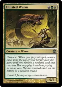 Enlisted Wurm - Alara Reborn #68/145 MTG Magic The Gathering - Image 1