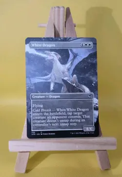 MTG Adventures in the Forgotten Realms Fevered White Dragon 288 Borderless - NM - Image 1