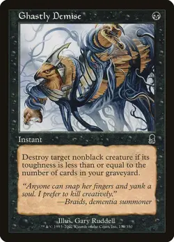 MTG Odyssey --- GHASTLY DEMISE --- Common! NM! Magic the Gathering! - Image 3
