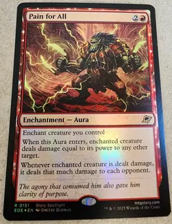 Pain for All - #151 Foil - Edge of Eternities - Mtg - Image 1