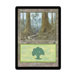 WOTC MtG Mercadian Masques Forest #349 (C) (Foil) VG - Image 1