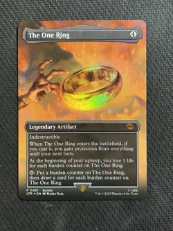 MTG - LTR - The One Ring - Promo Borderless Foil - P 0451 NM - Image 1