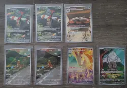 Pokemon Destined Rivals Yanma 183/182 Crustle 186/182 llustration Rare NM - Image 1