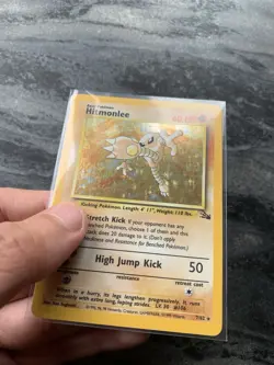 Pokemon TCG - Hitmonlee 7/62 Fossil Holo Rare WOTC 1999 - NM - Image 2
