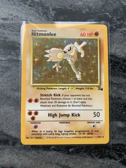 Pokemon TCG - Hitmonlee 7/62 Fossil Holo Rare WOTC 1999 - NM - Image 5