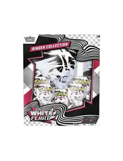 Pokemon Scarlet & Violet Unova White Flare Binder Collection Box with 5 Boosters - Image 2