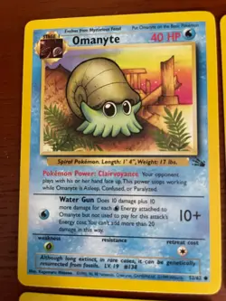Pokemon Omanyt 52/62 SINGLE USED EXCELLENT CONDITION SEE PHOTOS - Image 2