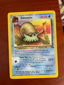 Pokemon Omanyt 52/62 SINGLE USED EXCELLENT CONDITION SEE PHOTOS - Image 5