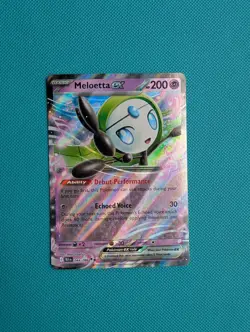 Pokemon TCG Meloetta ex 044/086 Black Bolt Double Rare Holo NM - Image 1