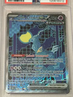 Iron Crown EX #158 PSA 9 Prismatic Evolutions Special Illustration Rare Pokemon - Image 2