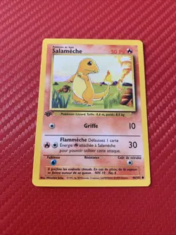 Carte Pokemon Salameche 46/102 Edition 1 Set de Base Wizards FR - Image 1