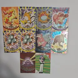 Pokemon TCG 1999 Topps Chrome Animation Cards Lot of 10 Not perfect - Image 1