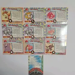 Pokemon TCG 1999 Topps Chrome Animation Cards Lot of 10 Not perfect - Image 2