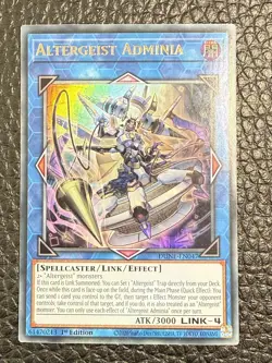 Altergeist Adminia | DUNE-EN047 | Ultra Rare | 1st Edition | YuGiOh Card | Mint - Image 1