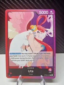 OP06-001 Uta : Leader One Piece English TCG Card - Image 1