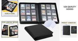 Black 9-Pocket Card Holder Album - Safe Storage for Trading Cards & Collectibles - Image 2