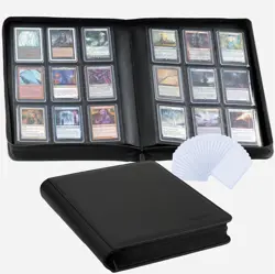 Black 9-Pocket Card Holder Album - Safe Storage for Trading Cards & Collectibles - Image 3