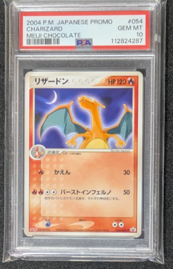 PSA 10 Charizard 054/ADV-P Meiji Chocolate Promo 2004 Pokemon Card Japanese - Image 3