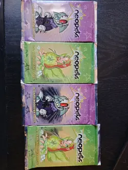 4 Neopets Base Set Booster Pack 2003 Original Trading Card Game TCG Sealed - Image 1