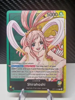 OP11-022 Shirahoshi : Leader English One Piece TCG Card - Image 1