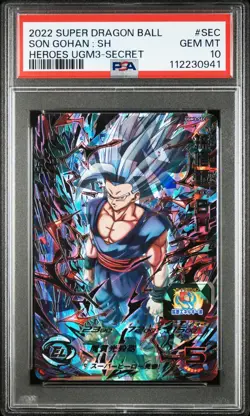 Super Dragon Ball Heroes Son Gohan:SH UGM3-SEC Secret Rare PSA10 Japanese Card - Image 1