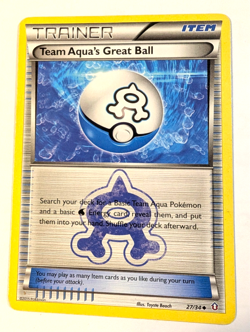 Pokemon Card - Team Aqua's Great Ball 27/34 Pokemon - Image 1