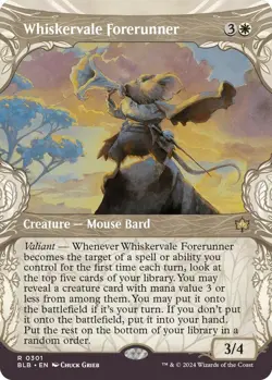 Whiskervale Forerunner (Showcase) 0301 MTG Bloomburrow Rare NP - Image 1
