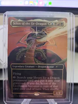 MTG Scion Of The Ur-Dragon *Rainbow Foil* Secret Lair: Devastation Dragons MT/NM - Image 1
