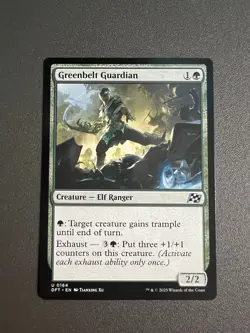 MTG Magic the Gathering Greenbelt Guardian (164/568) Aetherdrift NM - Image 1