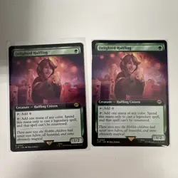 2x MTG Delighted Halfling (Extended Art) - Universes Beyond: LOTR Rare #0363 - Image 1