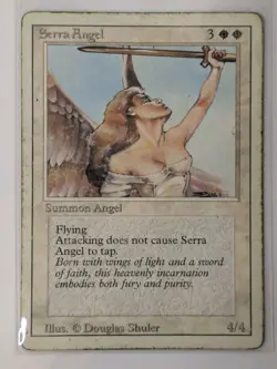 Serra Angel - Revised Edition - MTG Magic: The Gathering - HP Heavily Played - Image 1