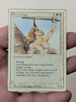 Serra Angel - Revised Edition - MTG Magic: The Gathering - HP Heavily Played - Image 3