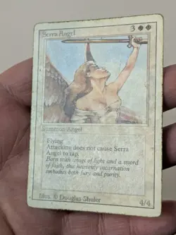 Serra Angel - Revised Edition - MTG Magic: The Gathering - HP Heavily Played - Image 4