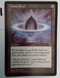 Lotus Petal Tempest Expansion Uncommon NM MTG: Magic the Gathering - Image 2