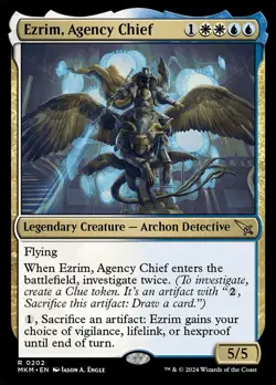 MKM EZRIM AGENCY CHIEF 1x Rare Magic Murders at Karlov Manor MTG NM - Image 1
