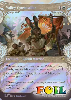 Valley Questcaller (Showcase) 0299 MTG Bloomburrow Rare NP Foil - Image 1