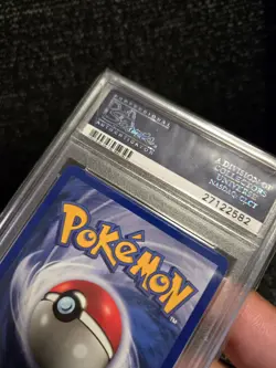 PSA 9 Mint Pokemon 1999 Unlimited Holo Scyther Jungle No Symbol Error #10 Rare! - Image 5