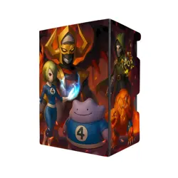 Fantastic 4 x Pokemon Deck Box - Holds 100 Double Sleeved Cards & Dice Tray - Image 1