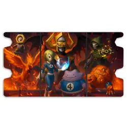 Fantastic 4 x Pokemon Deck Box - Holds 100 Double Sleeved Cards & Dice Tray - Image 2