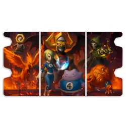 Fantastic 4 x Pokemon Deck Box - Holds 100 Double Sleeved Cards & Dice Tray - Image 5