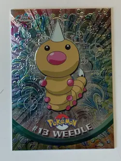 2000 Topps Chrome Pokemon Series 1 #13 Weedle (A) FREE COMBINED SHIPPING - Image 1