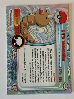 2000 Topps Chrome Pokemon Series 1 #13 Weedle (A) FREE COMBINED SHIPPING - Image 2