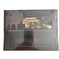 New Pokemon TCG Sword & Shield Zacian ETB Elite Trainer Box Plus Factory Sealed - Image 2