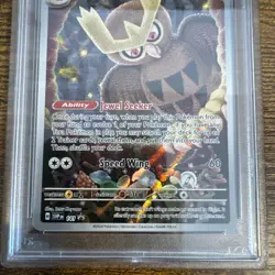 2024 POKEMON STELLAR CROWN POKEMON ETB PROMO #141 NOCTOWL PSA 10 - Image 3