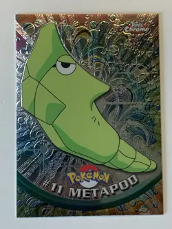 2000 Topps Chrome Pokemon Series 1 #11 Metapod (C) FREE COMBINED SHIPPING - Image 1